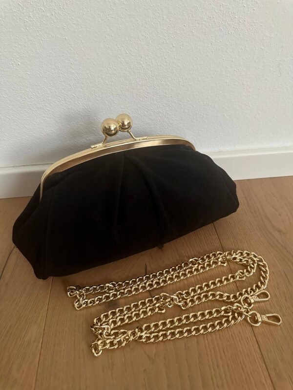 Frame Suede Clutch