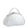 Double zip saddle crossbody bag