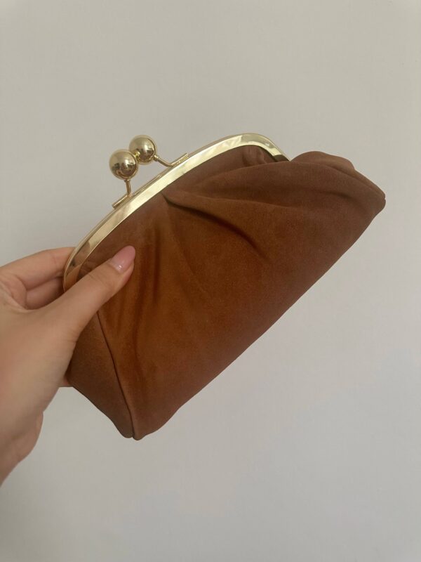 Frame Suede Clutch