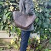dc62ab46d9380d45c150d74c0ce6c01630e6cee64cb8734fb6473fafbd24626f.jpg Classic Brown Italian Leather Pebbled Tote