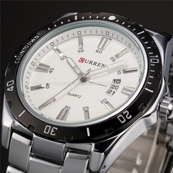 Men Full Steel Watches Quartz Watch Analog